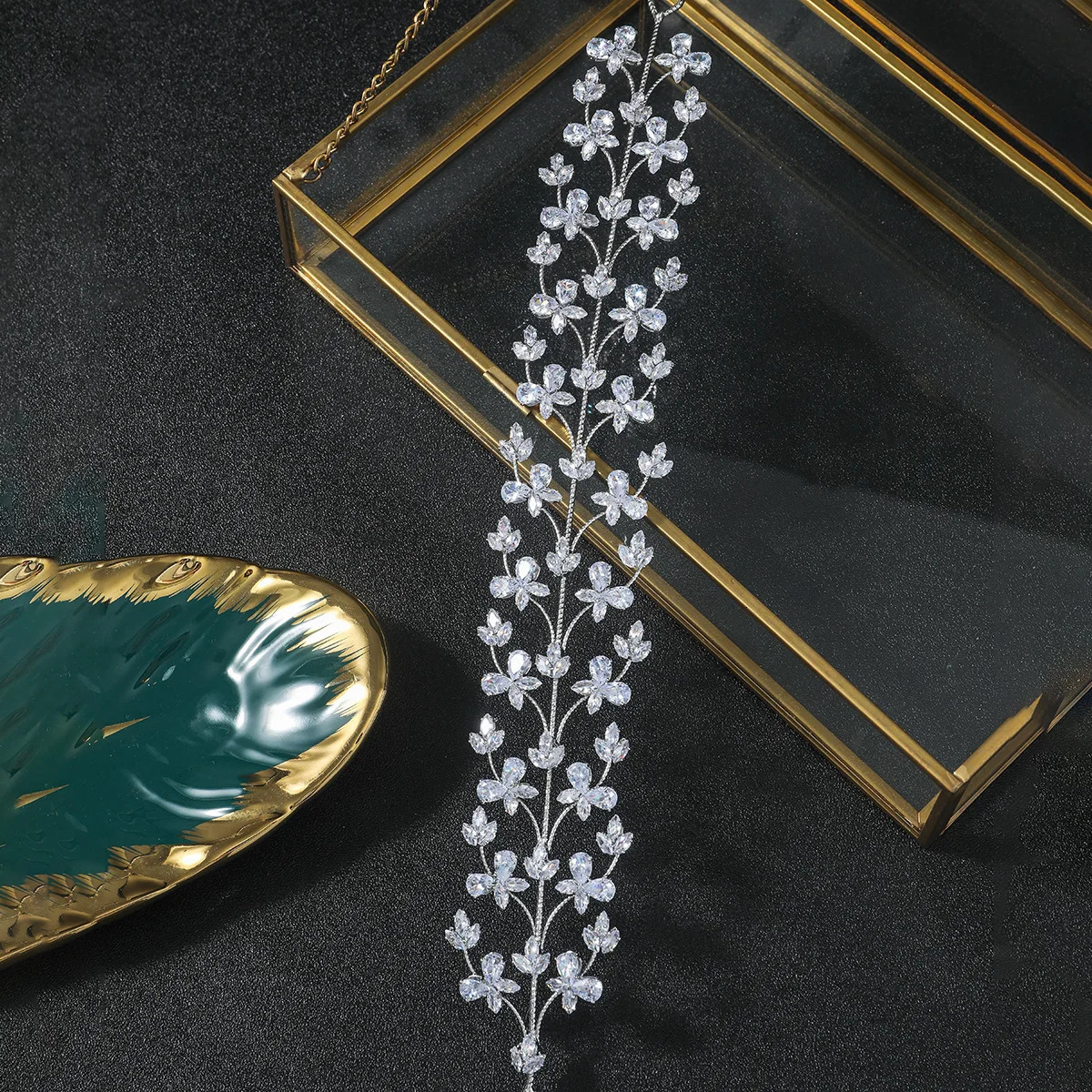 Bridal Headbands For Wedding Hair Accessories Cubic Zirconia Bride Tiaras Hairband Prom Party Headpiece Wedding Headdress 250117