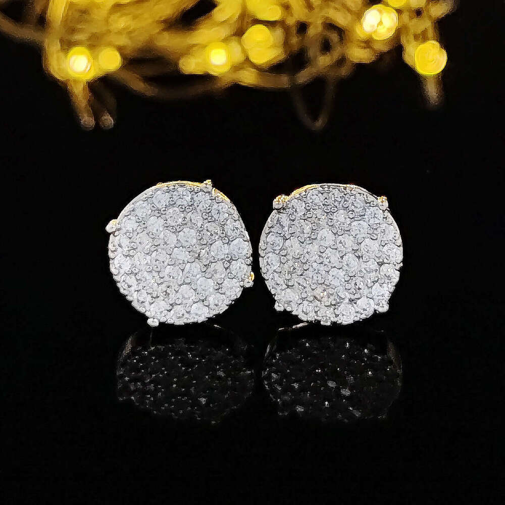 Designer jewelry Moissanite dia earrings Vecalon Lustre Promise Wedding Top quality Sterg Sier Dia Engagement earrings for girls