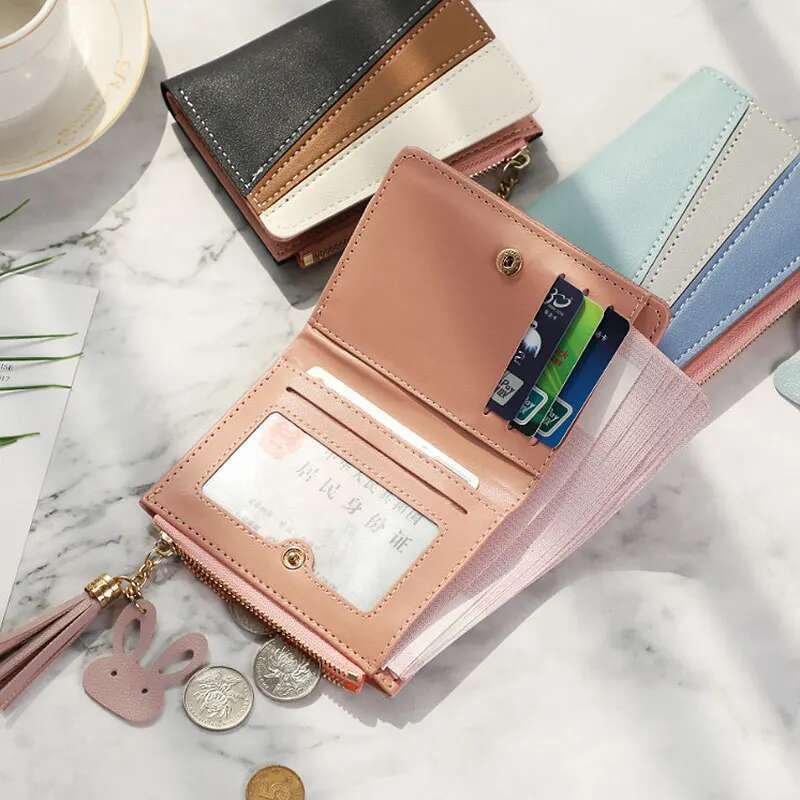 Free Name Customizing Women Wallets New Short Card Holders Quality Zipper Female Purses Simple Coin Pocket Small Women's Wallet