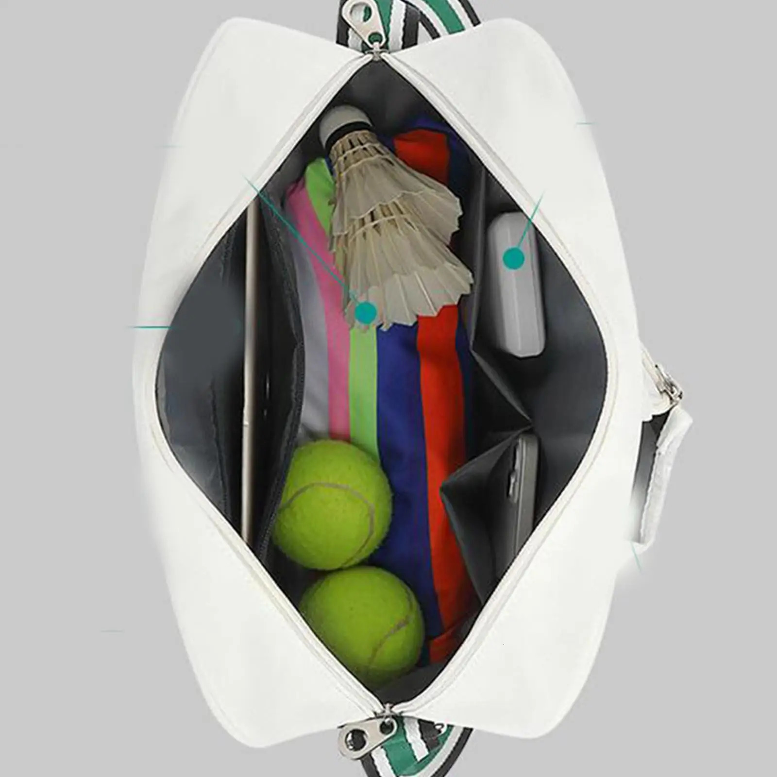 Badminton Racket Bag Sport Handbag Tennis Racket Bag for Sports Accessories Men Women Professional or Beginner Tennis Players 250117