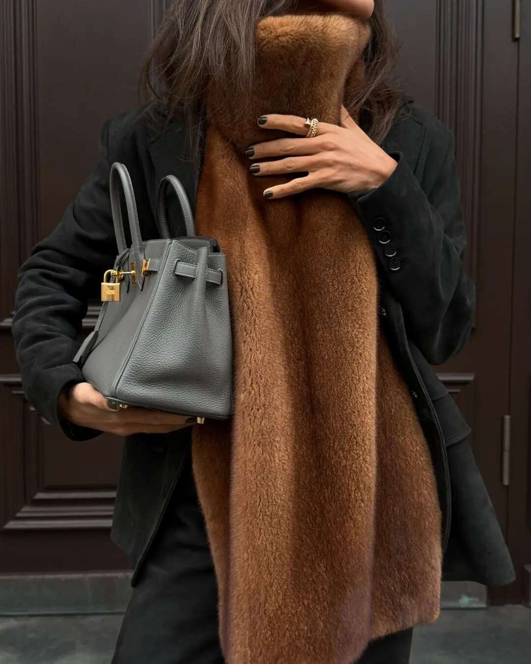 Fashion Solid Turtleneck Soft Faux Fur Women's Vests Elegant Thick Warm Cape Sleeveless Jackets 2024 Female New High Streetwear