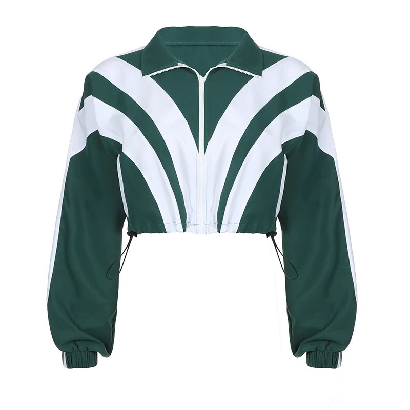 BIIKPIIK Contrast-color Women Tracksuits Sporty Fitness Fashion Two Piece Pants Sets Jacket Pants Jogging Street Style Outfits 250117