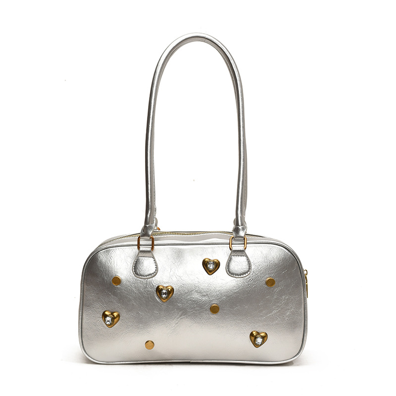 designer Women 2025 new autumn and winter fashion boom simple Boston shoulder bag free shipping
