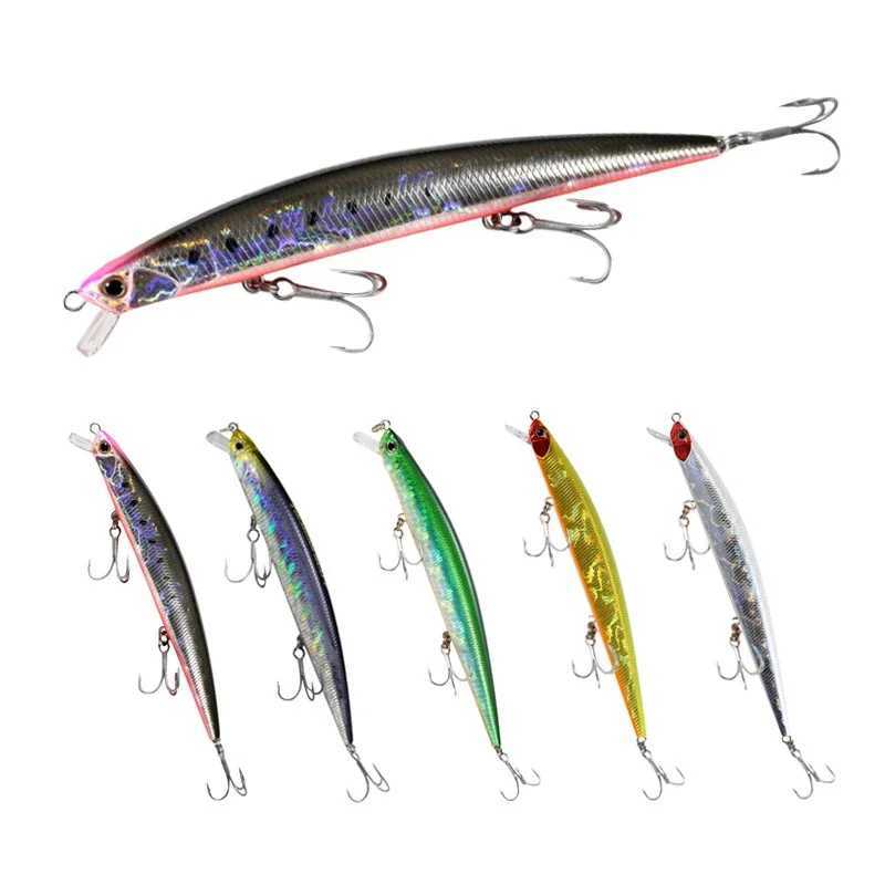 Minnow Fishing Lure For Casting Floating Saltwater 125mm 15g Trout Pike Artificial Swimbait Wobbler Hard Baits Jerkbait Lure M250118