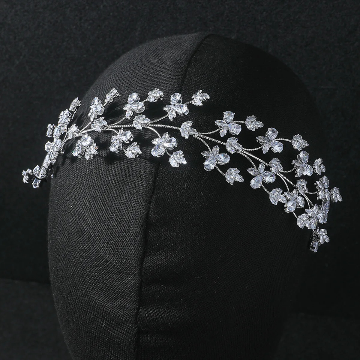Bridal Headbands For Wedding Hair Accessories Cubic Zirconia Bride Tiaras Hairband Prom Party Headpiece Wedding Headdress 250117