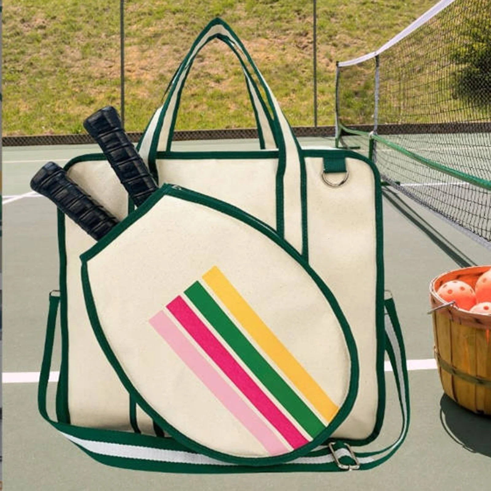 Tennis Bag Tennis Racket Bag Racket Duffel with Detachable Shoulder Strap Storage Fitness Sport Badminton Bag Tennis Tote 250117