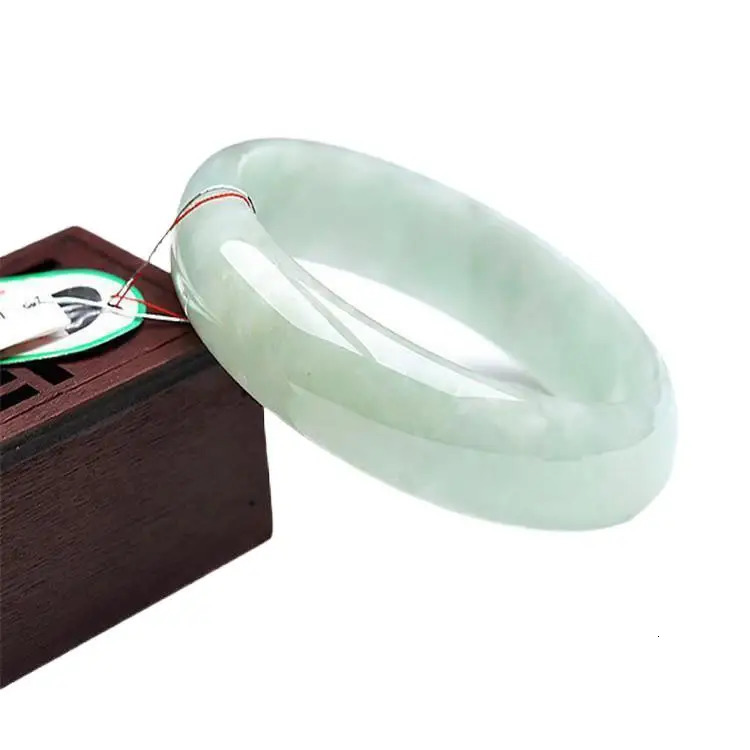 Natural Green Jade Vintage Jewelry Jadeite Bangle Original Certified Mothers Day Gift Bracelet For Women 250117