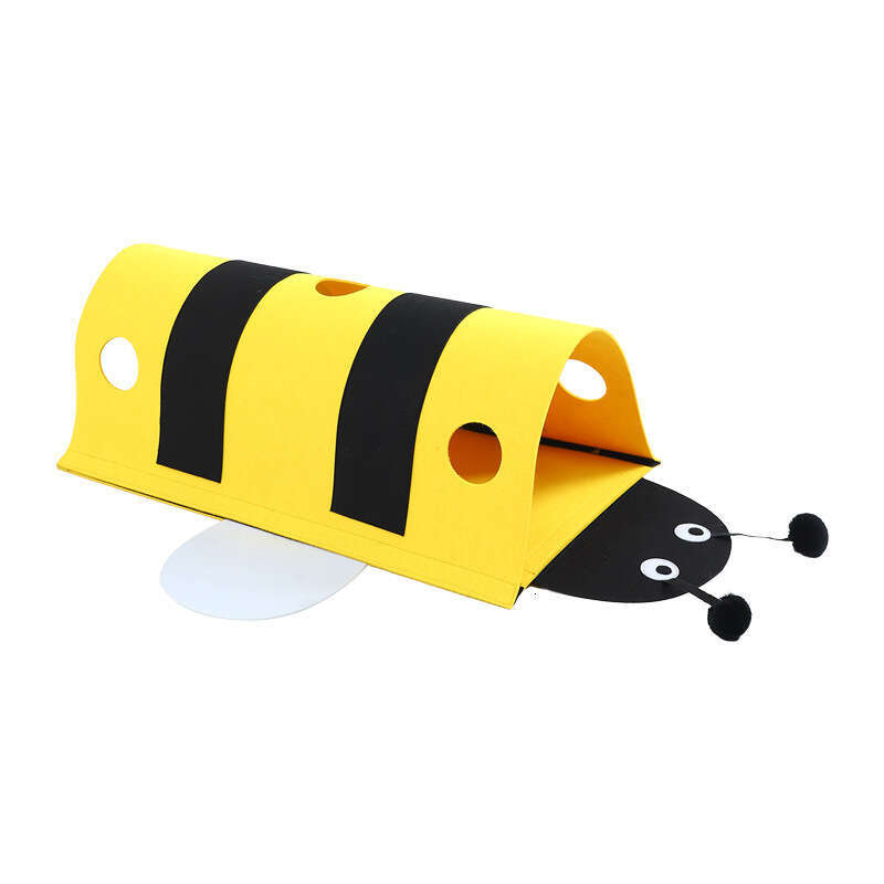 Self-Soothing Magic Patch Bee Toys with Detachable Cat Tunnel for Pets