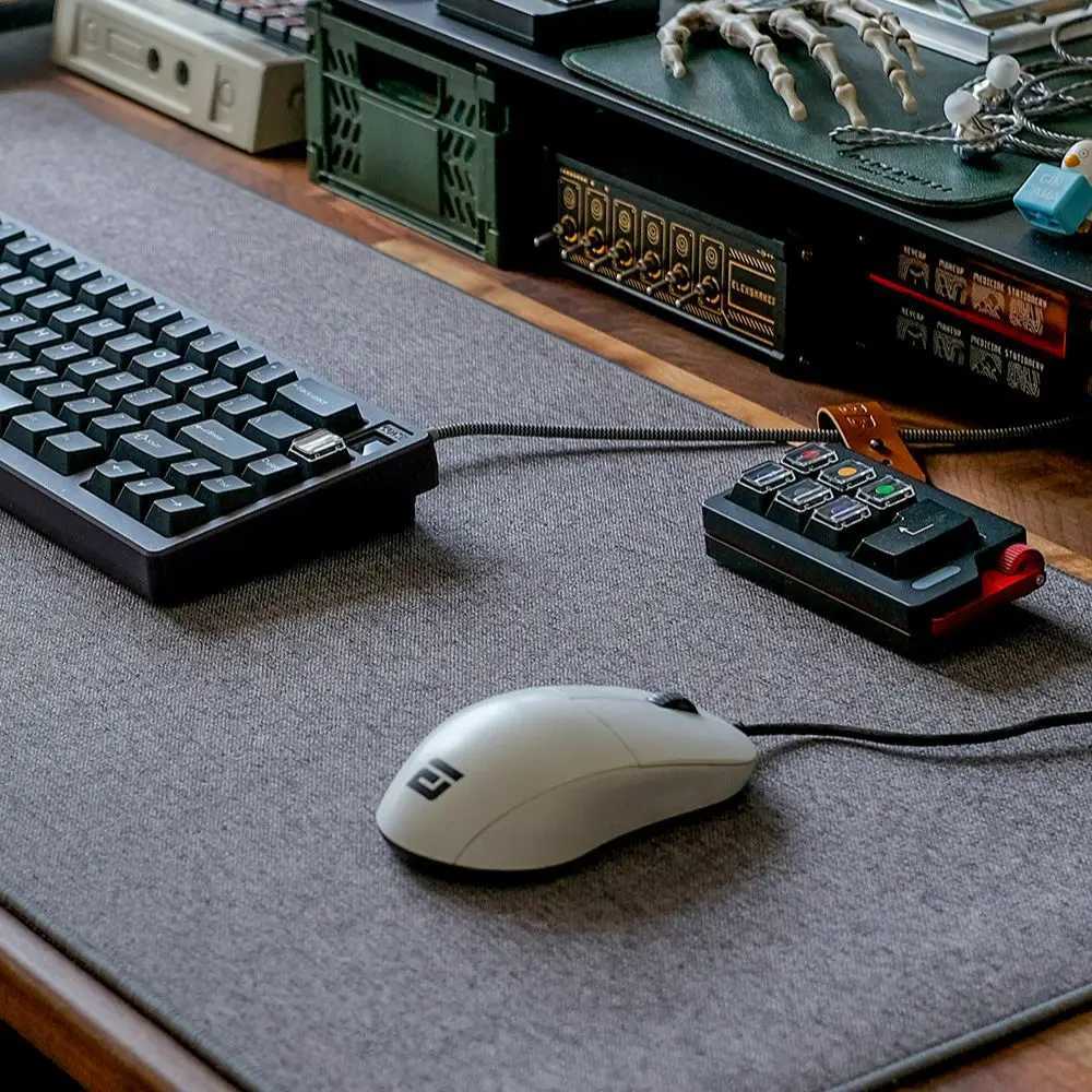 Keebox Flax Computer Keyboard Mouse Mat 90x40cm Shock Absorption Keyboard Customized Mat Customized Keyboard Pad 4mm Thickness O250118