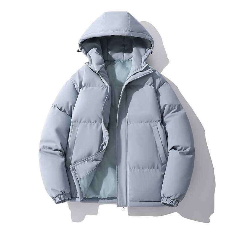 Mens Cotton Jacket Autumn and Winter Hooded Warm Cotton Jacket Thick Coat Down Cotton Jacket Women Jackets Coat Woman Fur 241209