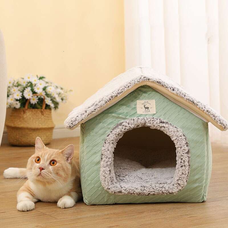 Self-heating Fleece High-sided Pet Bed, Foldable and Dual-purpose Pet Sleeping Mat, Suitable for Small and Medium-sized Dogs