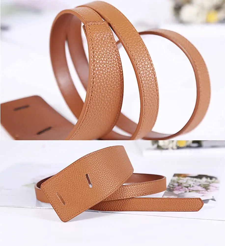 Women Belts High Quality Knot PU Leather Long Cummerbunds Coat Ceinture Ladies Dress Waistband Belt Clothes Decoration 250114