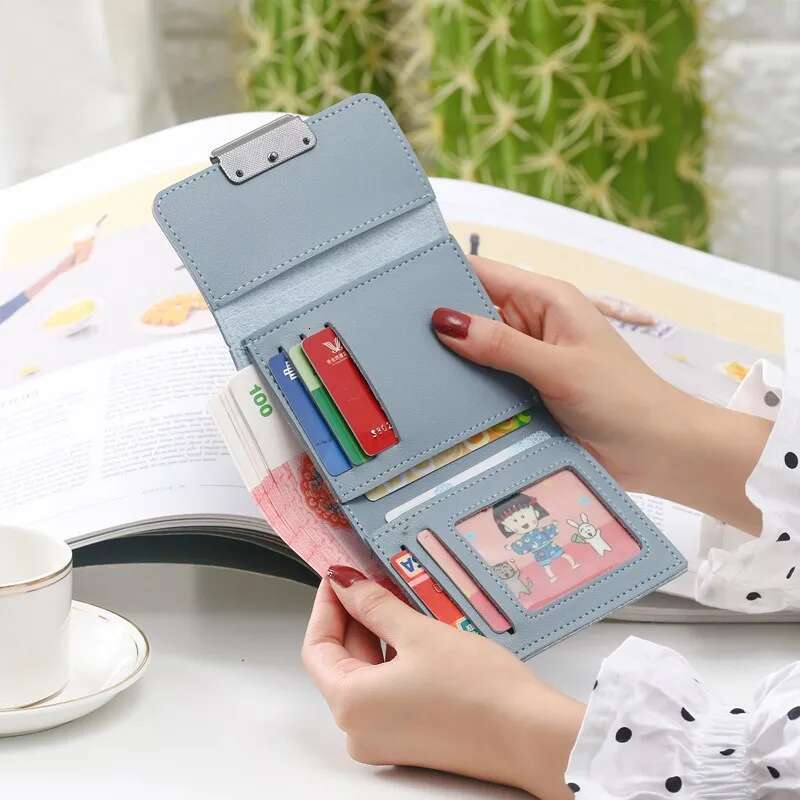 2025 Short Women Free Name Customized New Fashion Cute Female Wallets High Quality PU Leather Card Holder Women's Purse