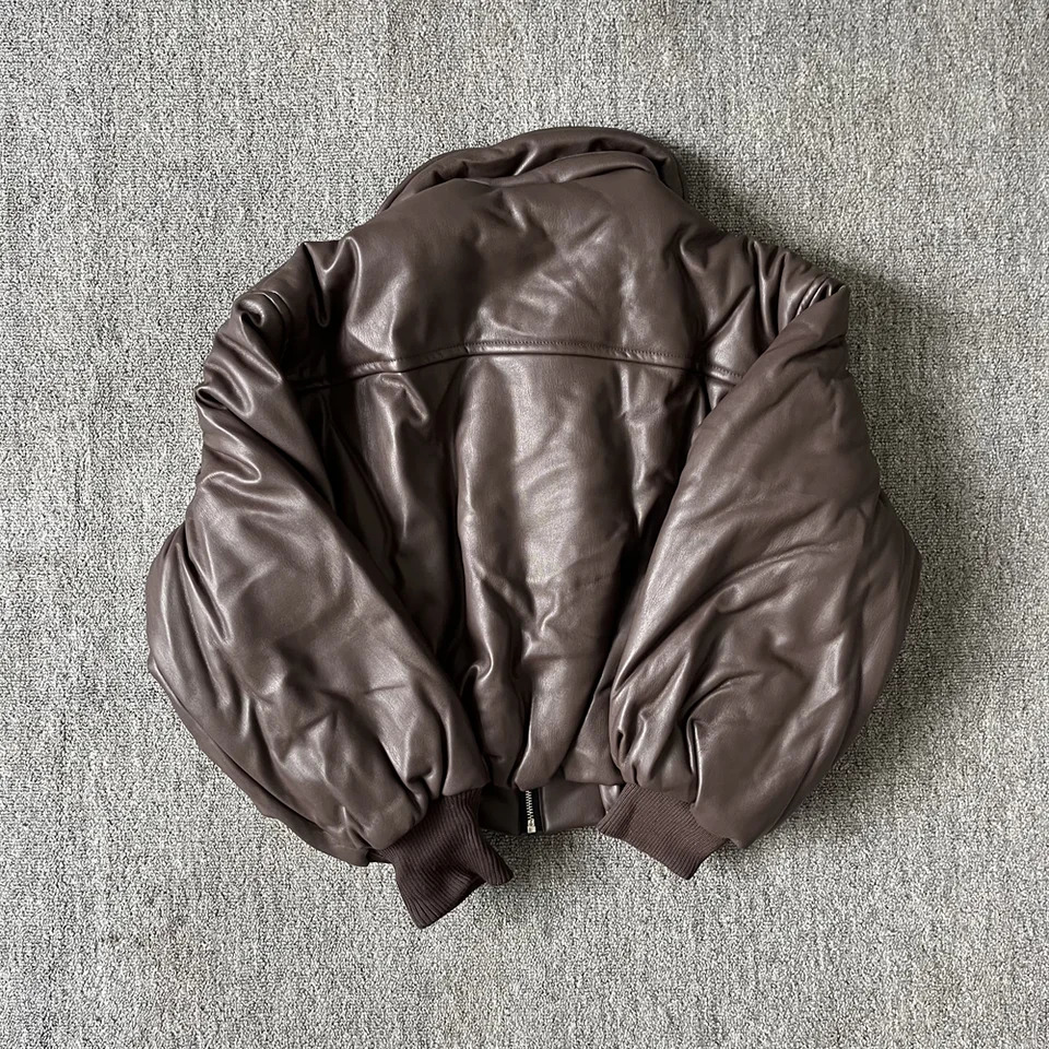 ZA2024 autumn womens clothing style simple and slim fit casual personality street loose thick leather short jacket 250115