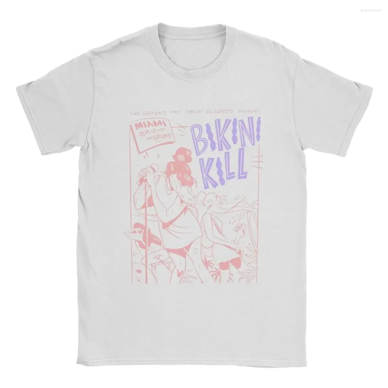 Men's T Shirts Men Bikini Kill Shirt Pure Cotton Clothes Funny Short Sleeve Crewneck Tee Plus Size Streetwear Harajuku Printed T-Shirt