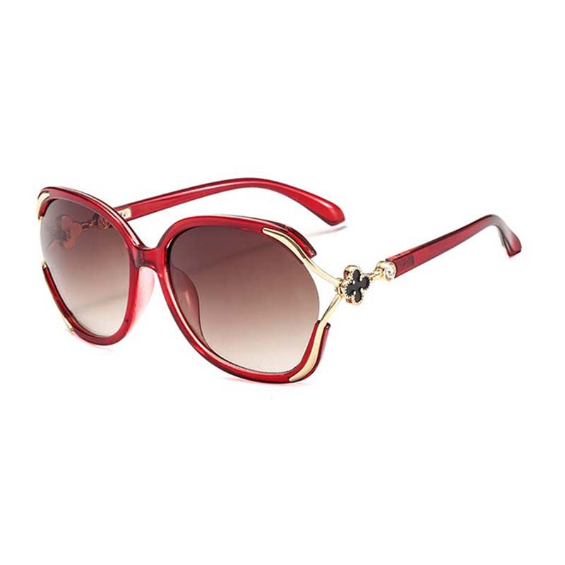 Wholesale new women's fashion metal sunglasses elegant frame hipster driving glasses 2025