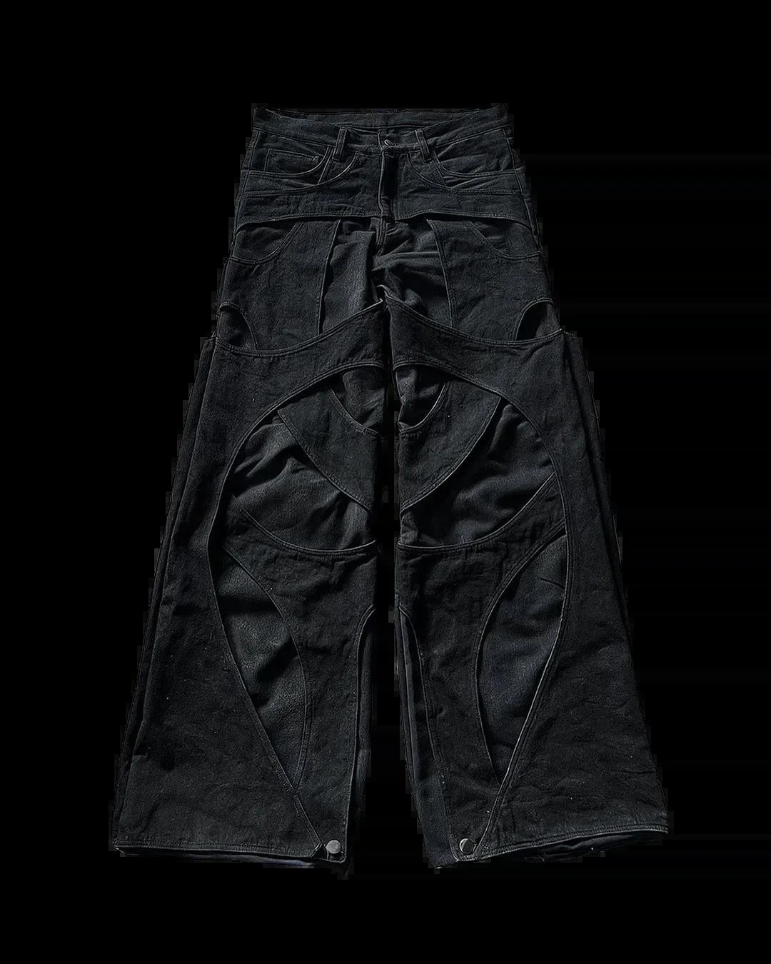Harajuku High-Waisted Jeans Neo-Gothic Retro Wide-Leg Pants Straight Black Y2K Hip-Hop Loose Jeans Mens And Womens Street Wear 250109