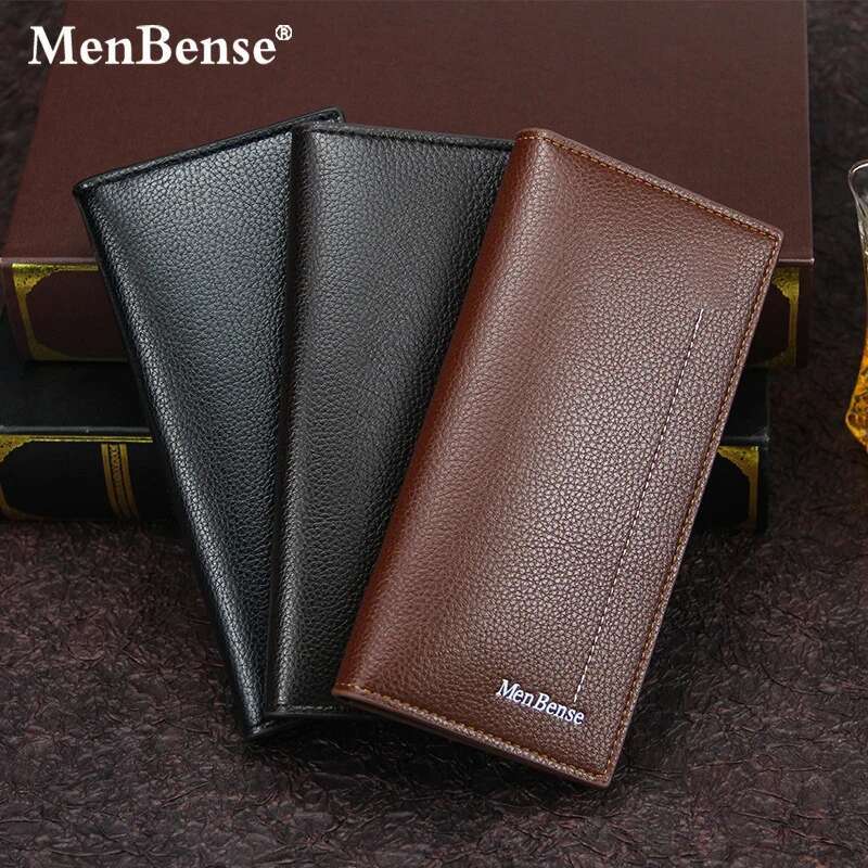 Genuine Card Holder Men Wallets Cowskin Long Purse Brand Soft Leather Slim Male Wallet