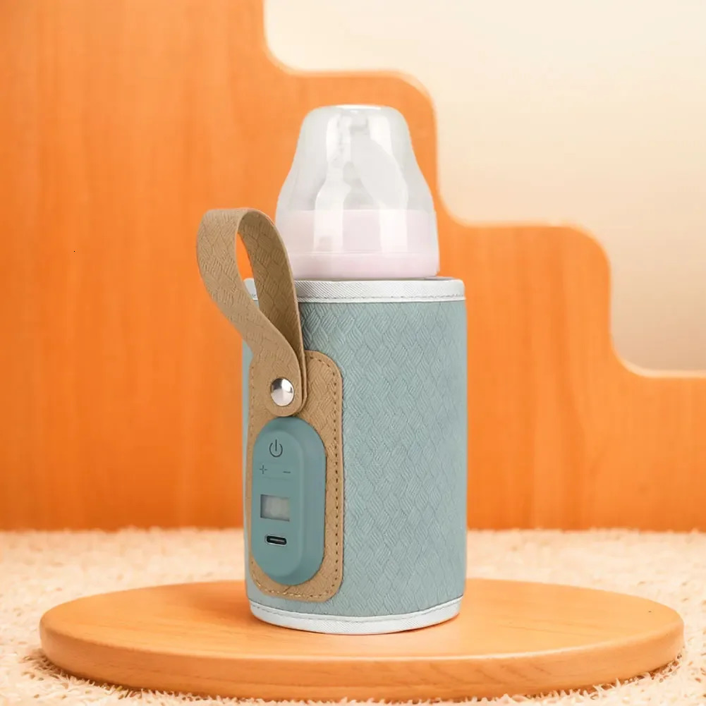 Portable Bottle Warmer USB Powered Digital Display Baby Cup Milk Heat Keeper for Car Outdoor Travel 250117