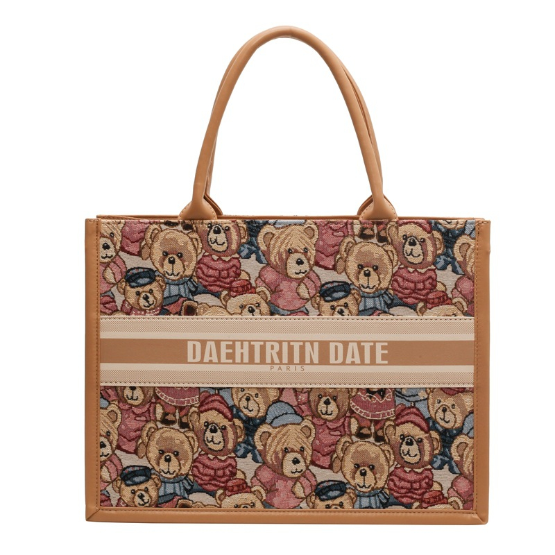 Free Shipping Designer Shoulder Bags Casual Handbag Fashionable Tote Cartoon Bag For Women 2025 New Style Pink New Free Delivery Designer Bag