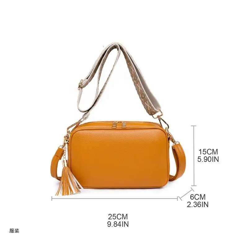 D0ud European And American Tassel Women's Ethnic Shoulder Strap Phone Wallet Leather Crossbody Bag