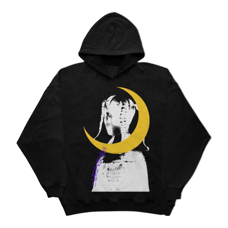 Woman Hoodies Y2K Harajuku Spider Butterfly printed letters Pullover Sweatshirts Large size man Hoodie cardigan Sport Letter Sweatshirt Casual Clothin