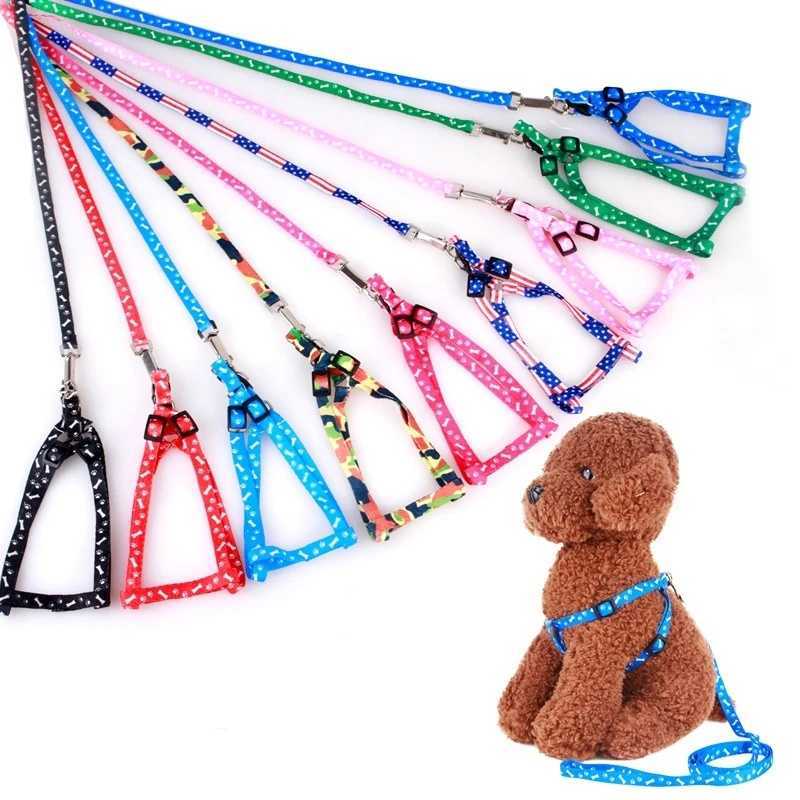 Cheap Small Dog Leash Puppy Leashes Teddy Pet Leash And Harness Set Cute Lead Rope Set Cat Kitten Leash Pet Things Decoration 250116
