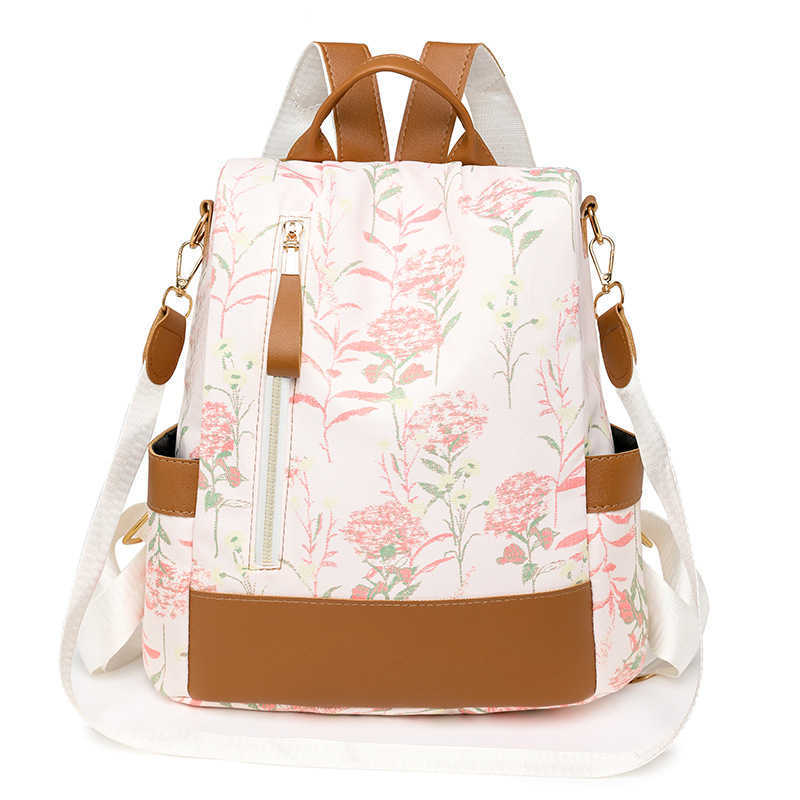 New Anti theft Backpack Fashion Korean Handheld Womens Backpack Large Capacity Casual Commuter Womens Bag
