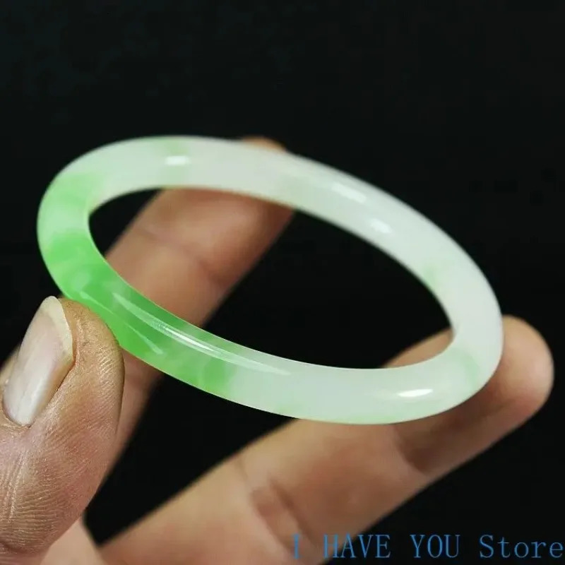 Natural Jade Bangle Women Gifts Men Fine Jewelry Jadeite Bangles Certified Genuine Jades Stone Bracelets Accessories Jewellery 250117