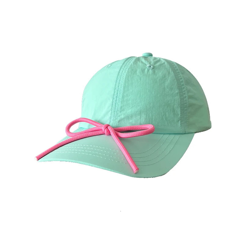 Instagram Quick Drying Baseball Hat Womens Korean Versatile Sunscreen Hat Summer Refreshing Mint Green Duck Tongue Hat 250117