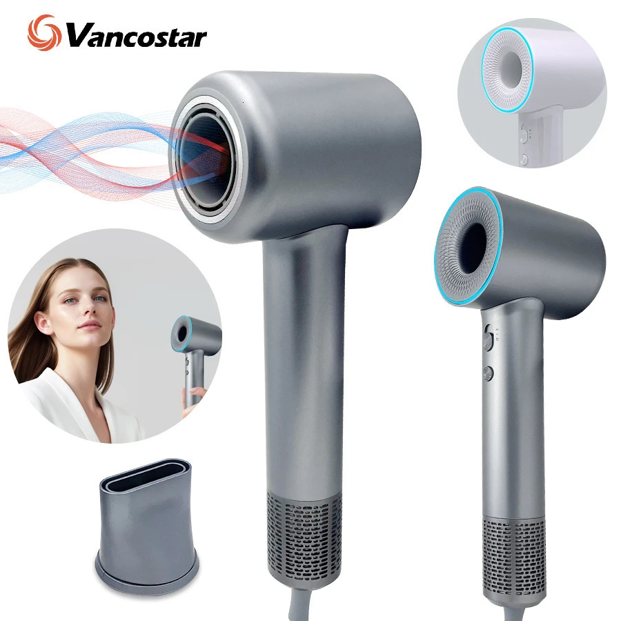 High Speed Hair Dryer 110000RPM 400 Million Negative Ionic Professional Hair Straightener Care for Home Travel Nozzle Blow Dryer 250114