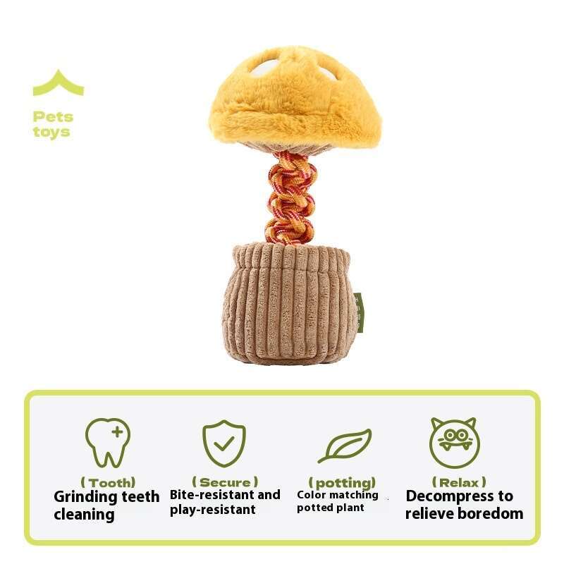 Durable Chew Rope Toy - Creative Vegetable-Shaped Squeaky Dog Toy, Boredom Buster
