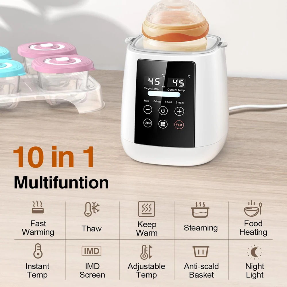 born Baby Feeding Bottle Warmer Sterilizers with Timer Accurate Temperature Control Food Milk Warmers Steriliser 250117
