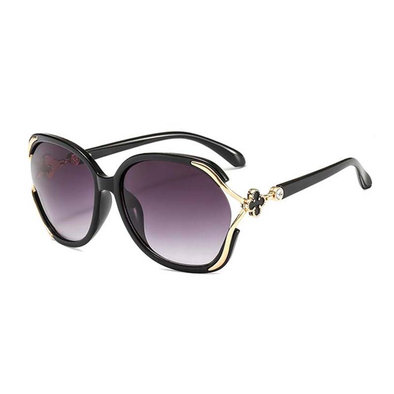 Wholesale new women's fashion metal sunglasses elegant frame hipster driving glasses