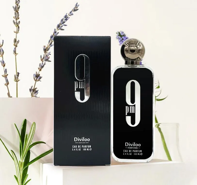 9PM 100ML 3.4FL.OZ Men's Perfume Long Lasting Gourmet Oriental Notes Cologne Eau de Parfum, Feronomas Perfume Hombre free fast ship