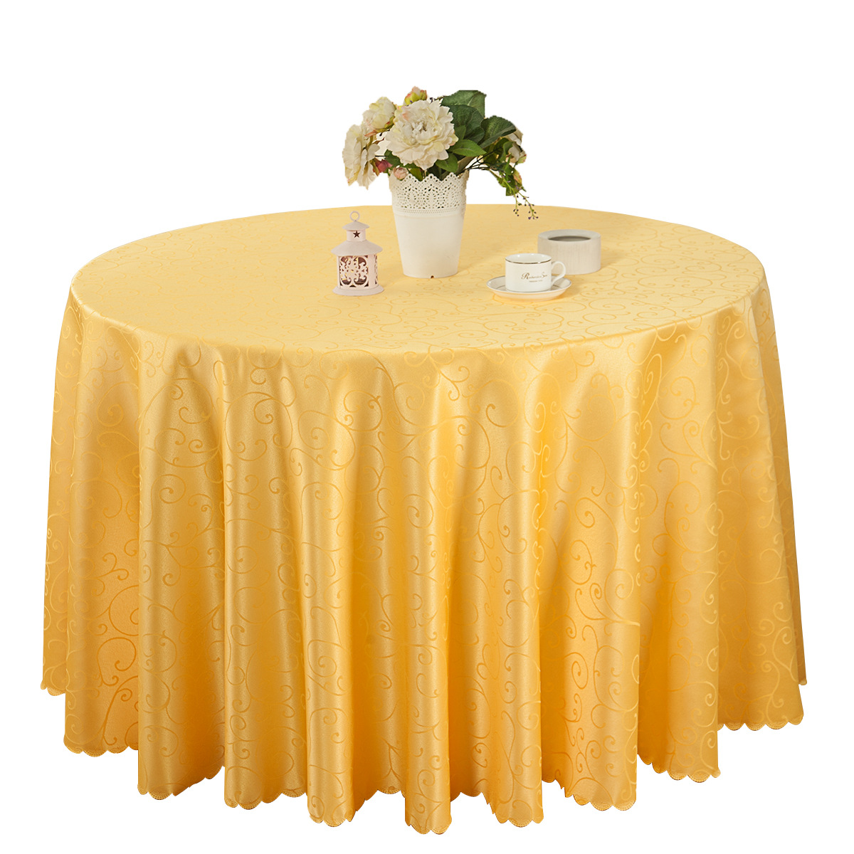 2025 Hotel Wedding Restaurant Round Tablecloth Q-10