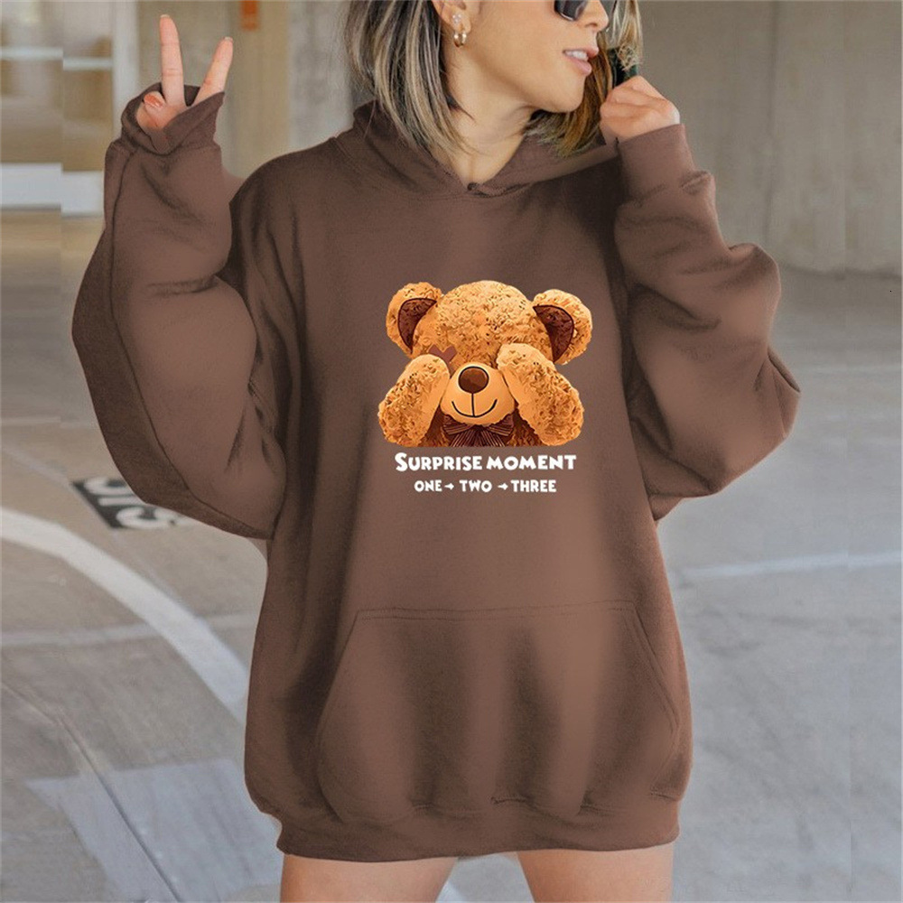 2025 New Autumn Winter With Fashionable Lettering Printed Hooded Back Collar And Plush Hoodie For Women