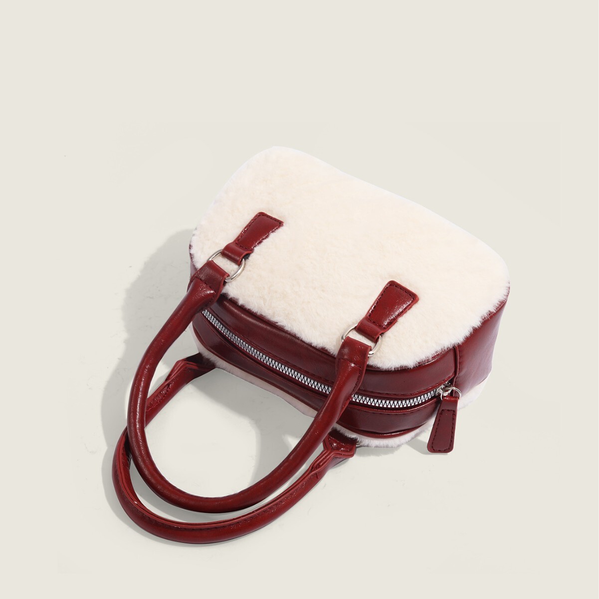 New Designer Boston Handbag Casual Plush Bag Outdoor Crossbody Bag Wallet Large Capacity Mobile Phone Bag Business Bag Card Bag Credit Card Bag Free S