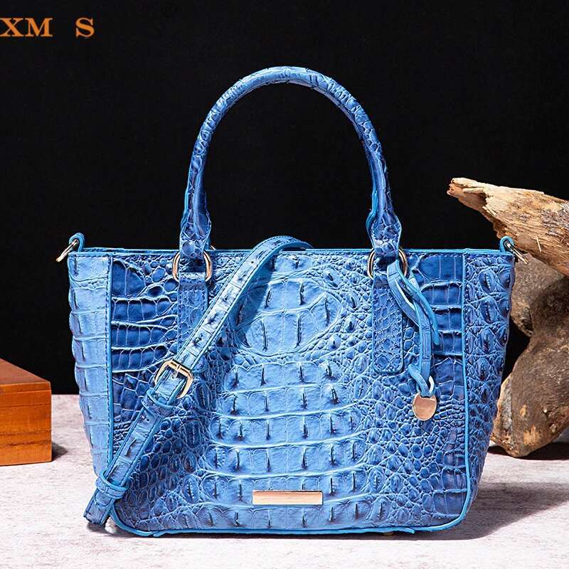 XMESSUN New Crocodile Pattern Crossbody Bags For Women 2025 Fashion Designer Vintage Lady PU Leather Shoulder Handbag