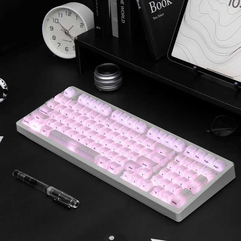 Keyboards ZORNHER ZH980 Topo2.0 Mechanical Keyboard Geming Wireless 2.4G Bluetooth Custom Office HIFI Mute Topographic Starry Night z250120