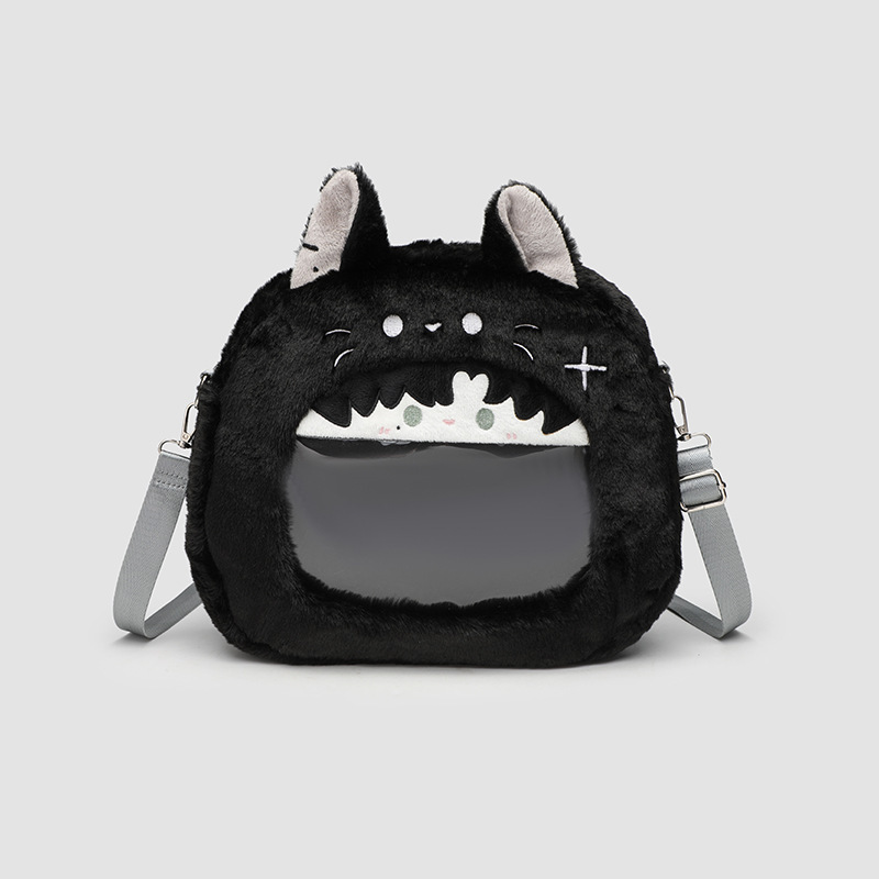 New best-selling Love Light Night Plush Bag Multi functional Women's Cross Shoulder Backpack Designer Cartoon Bag Wallet Large Capacity Bag Backp