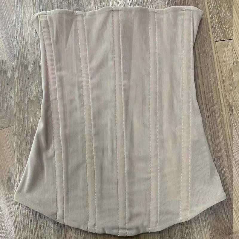 New Arrival Sexy Women Crop Breathable Mesh Overbust Corset top W250120