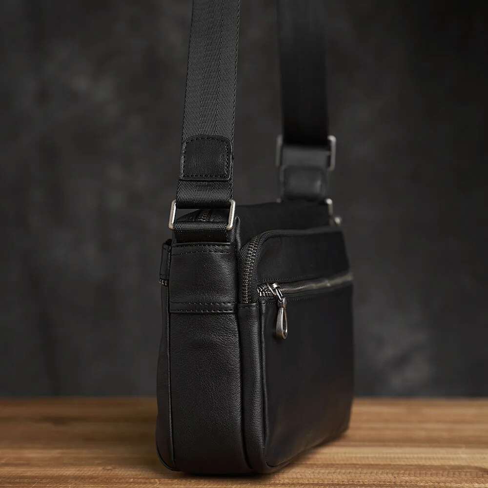 ZRCX Men's 100% Genuine Leather Baowhide Crossbody Bag Men Shoulder Large Capacity For Male Messenger Tote Bags
