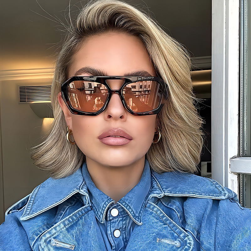 classic Double beam pilot sunglasses, sunscreen sunglasses