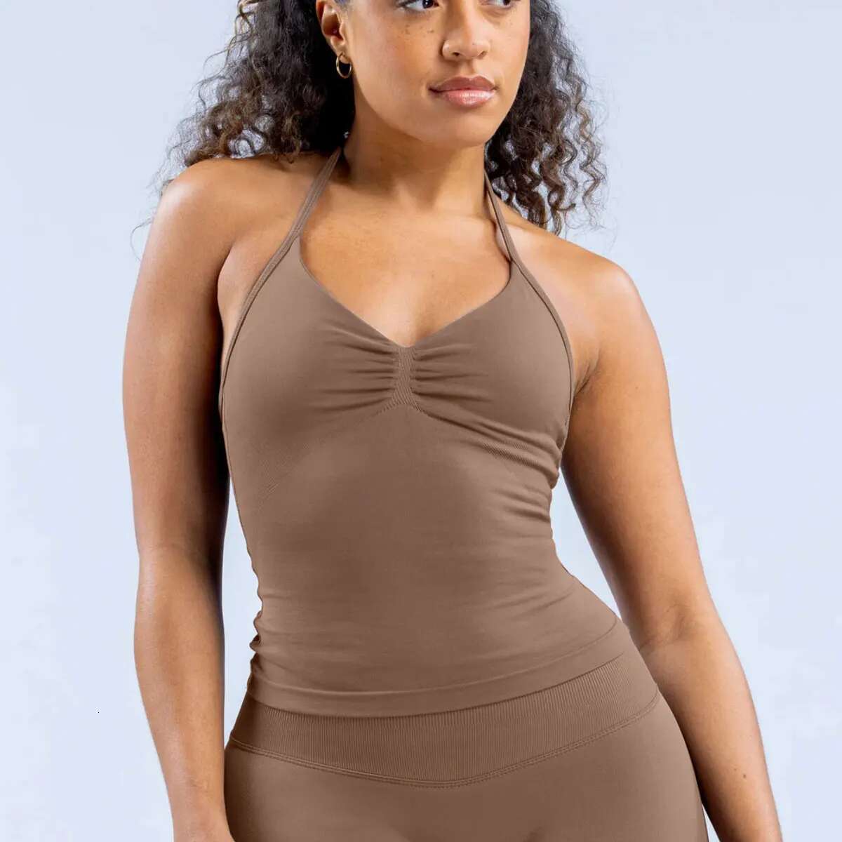 NCLAGEN Impact Longe Strappy Sports Yoga Vest Underwear Women's Fiess Top Gym Beautiful Back Bra Running Workout Halter