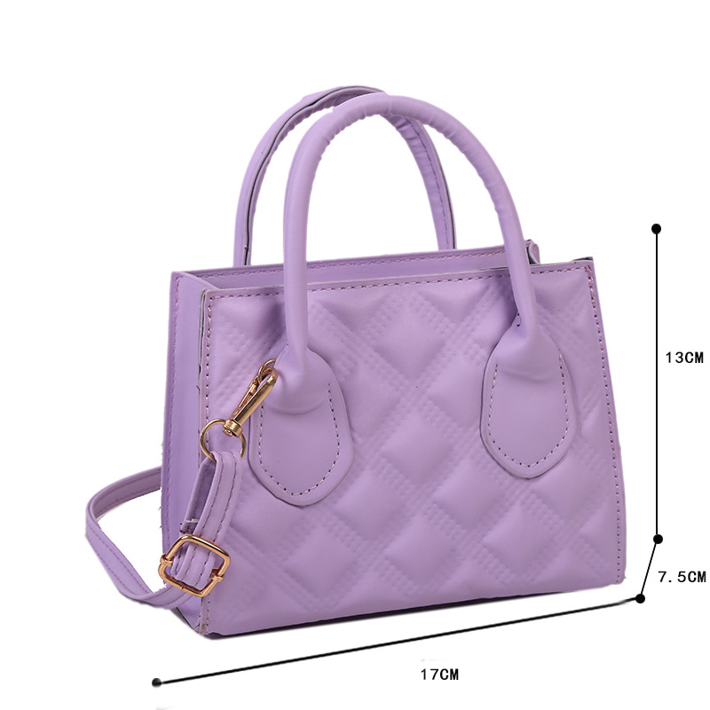 Women's Crossbody One-shoulder Small Square Retro Texture New Trendy Fashion Simple Personality Hand Messenger Bag 2025