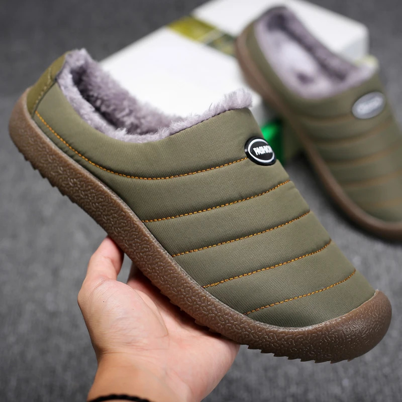 Mens One Step Shoes Outdoor Non Slip Warm Barefoot Cotton Trailer Couple Indoor Large Size 48 Casual Walking Winter Lazy Shoes250114bj