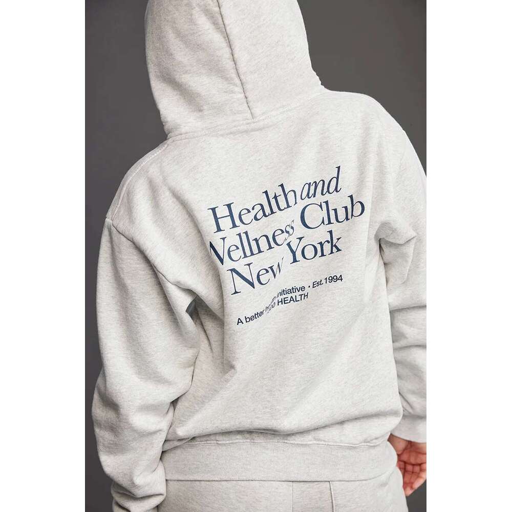 New North American Niche Sport&Rich Letter Printed Fleece Women's Hooded Sweatshirt