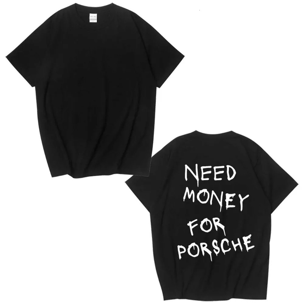 Mens T Shirts Need Money Prue Cotton Shirt Ex Machina Summer Short Sleeve Oversize Male Tshirt Streetwear Vintage Hipster Tee 250118