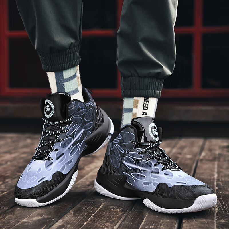 New quality Yuanyang basketball men's anti-slip wear-resistant student sports fashion high top NEW hot outdoor shoes